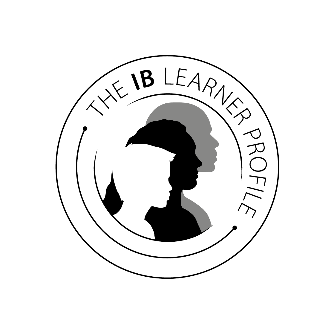 IB learner profile black and white